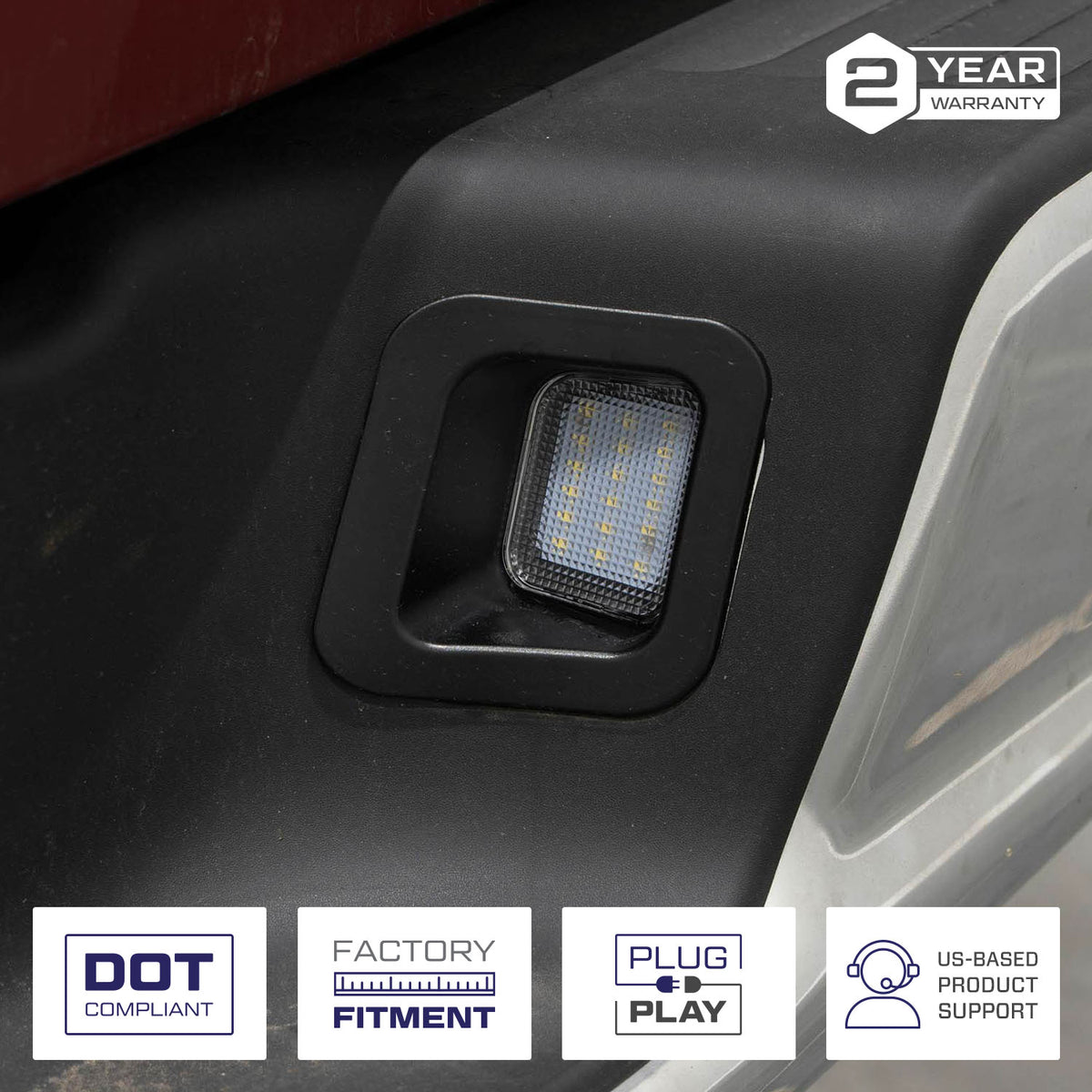 Form Lighting 2003 Ram LED License Plate Lights (Pair) - FL0038