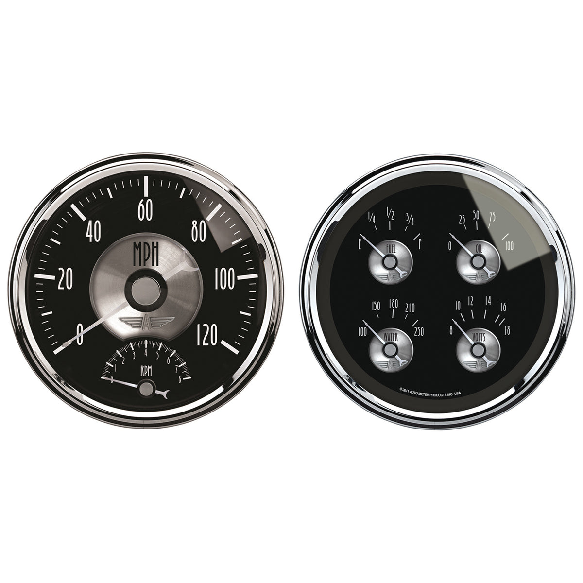 Autometer Prestige Series Black Diamond 5in Gauge Box Kit-Tachometer/Speedometer Combo / Oil Pressu - 2005