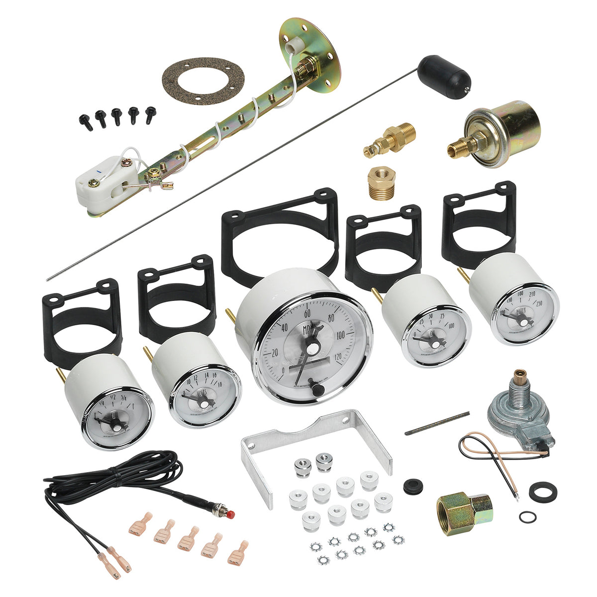 Autometer Prestige Series Pearl 5 Piece Gauge Kit - 2006