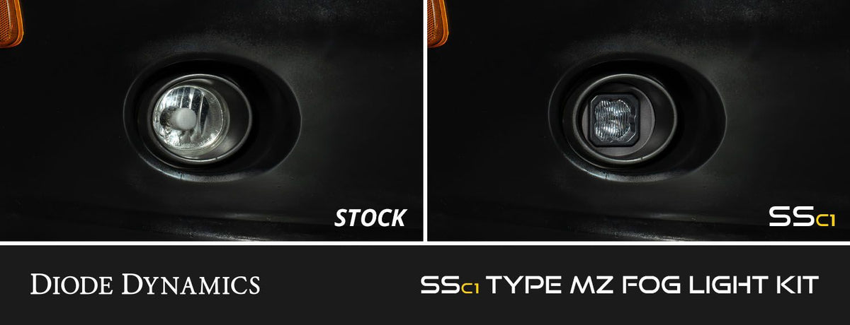 Diode Dynamics SSC1 Type MZ LED Fog Light Kit Yellow SAE Fog - DD8446