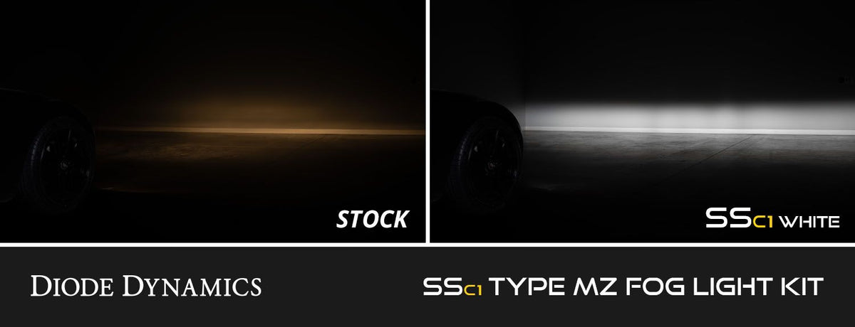Diode Dynamics SSC1 Type MZ LED Fog Light Kit Yellow SAE Fog - DD8446