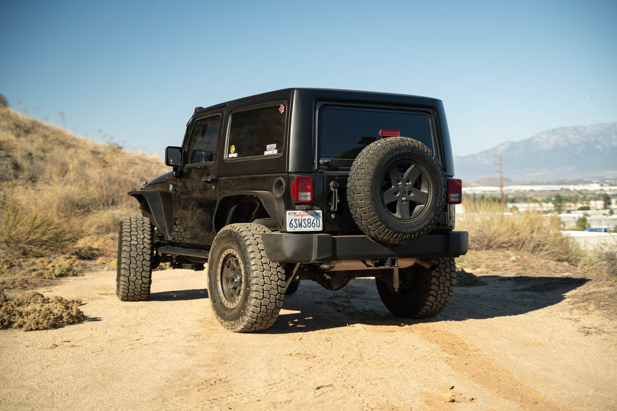 DV8 Offroad - 2007-2018 2-Door Jeep Wrangler JK | OE Plus Side Steps - SRJK-09