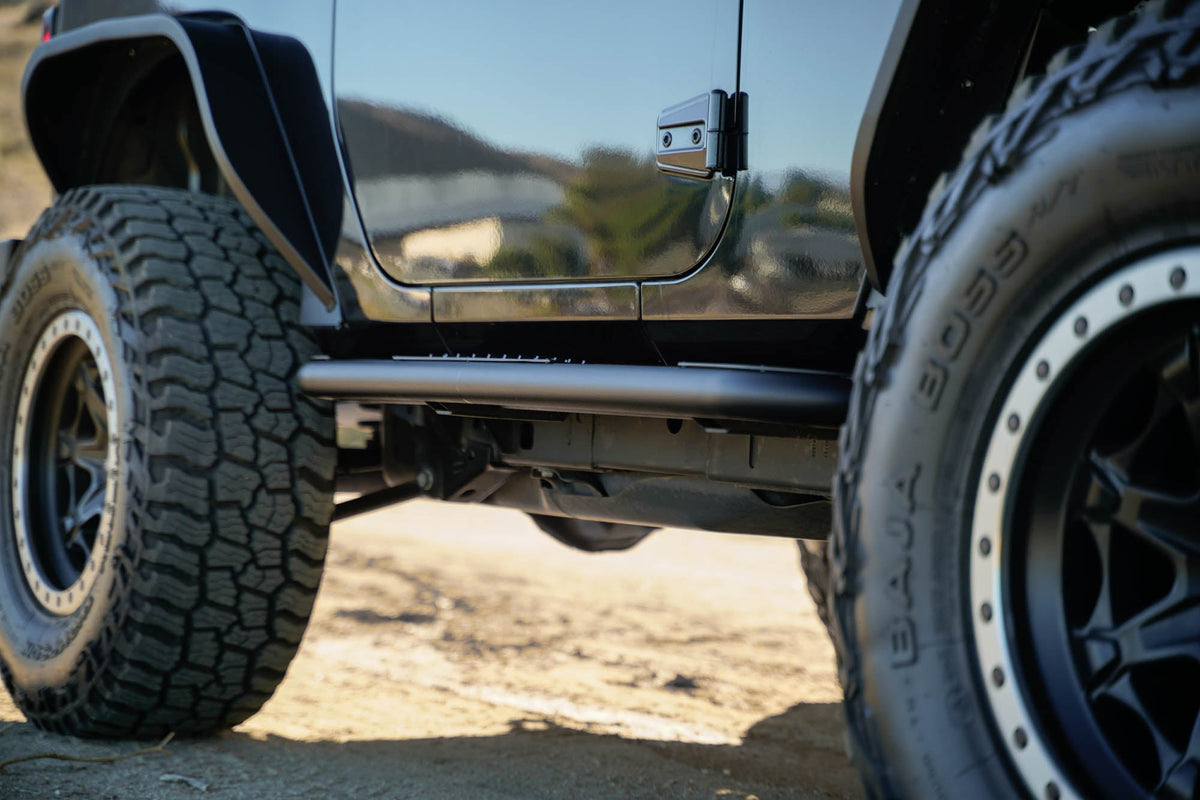 DV8 Offroad - 2007-2018 2-Door Jeep Wrangler JK | OE Plus Side Steps - SRJK-09