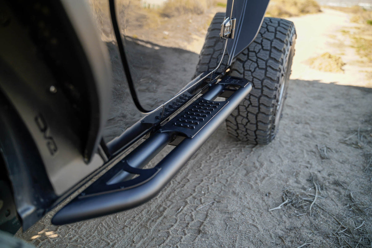 DV8 Offroad - 2007-2018 2-Door Jeep Wrangler JK | OE Plus Side Steps - SRJK-09