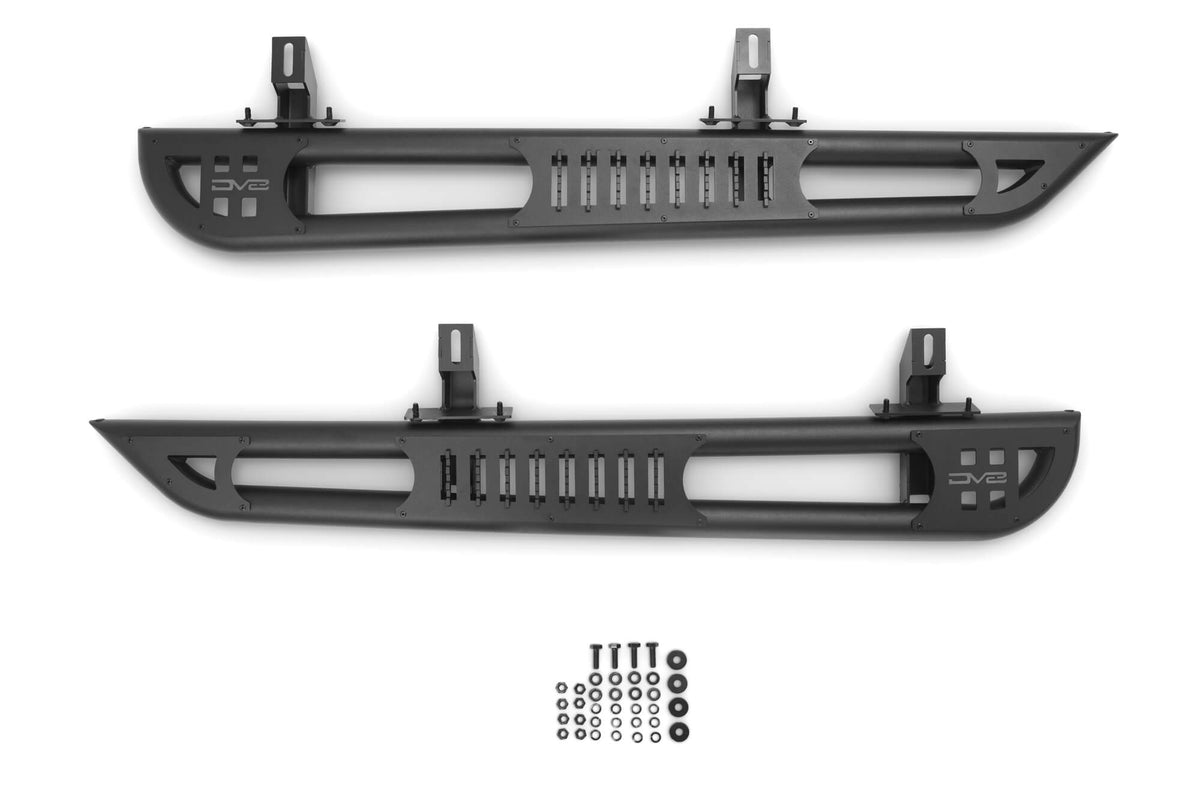 DV8 Offroad - 2007-2018 2-Door Jeep Wrangler JK | OE Plus Side Steps - SRJK-09