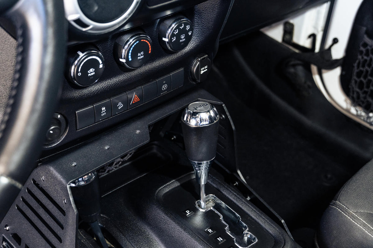 DV8 Offroad - 2007-2018 Jeep Wrangler JK | Center Console Molle Panels & Device Bridge - CCJK-01