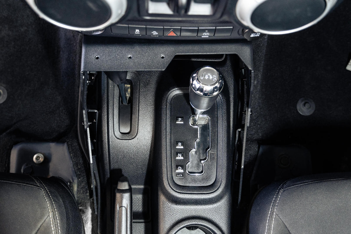DV8 Offroad - 2007-2018 Jeep Wrangler JK | Center Console Molle Panels & Device Bridge - CCJK-01