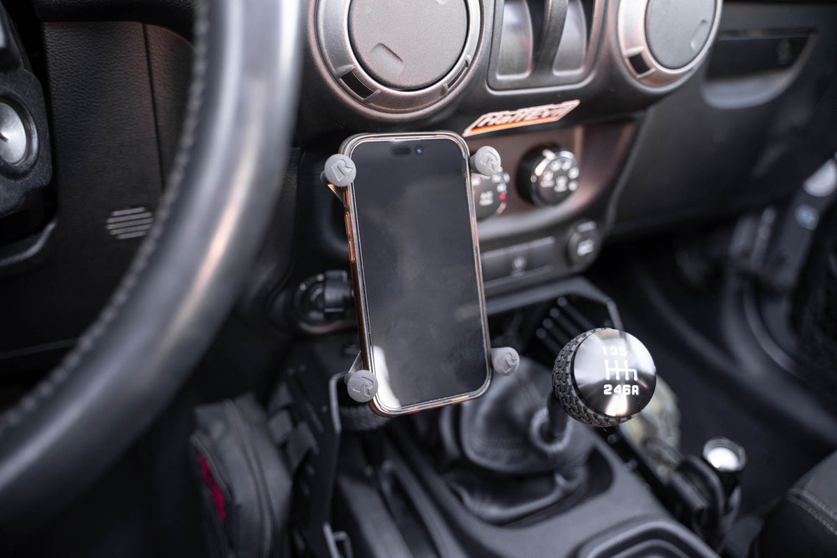 DV8 Offroad - 2007-2018 Jeep Wrangler JK | Center Console Molle Panels & Device Bridge - CCJK-01
