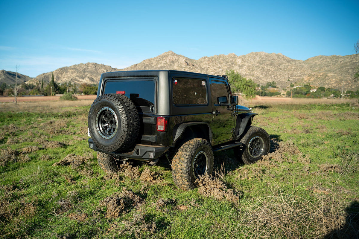 DV8 Offroad - 2007-2018 Jeep Wrangler JK | FS-7 Series Rear Bumper - RBJK-12