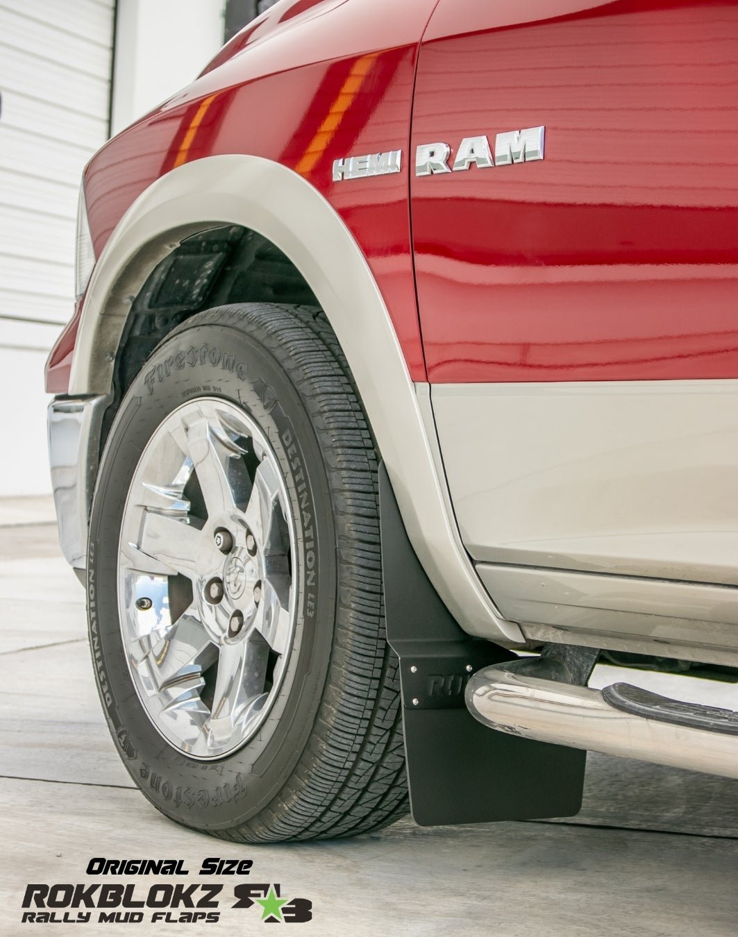 RokBlokz -  RAM 1500/2500/3500 (4th Gen) 2010-2018 Step-Back Mud Flaps