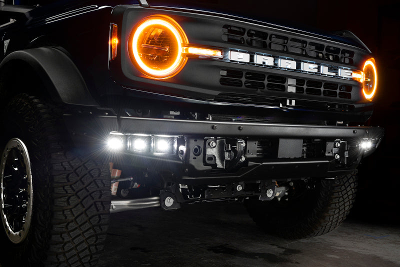 ORACLE Lighting 21-22 Ford Bronco Triple LED Fog Light Kit for Steel Bumper - White SEE WARRANTY - 5890-001