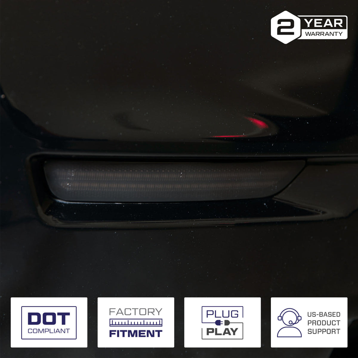 Form Lighting 2010-2014 Mustang LED Sidemarkers (set) - FL0041