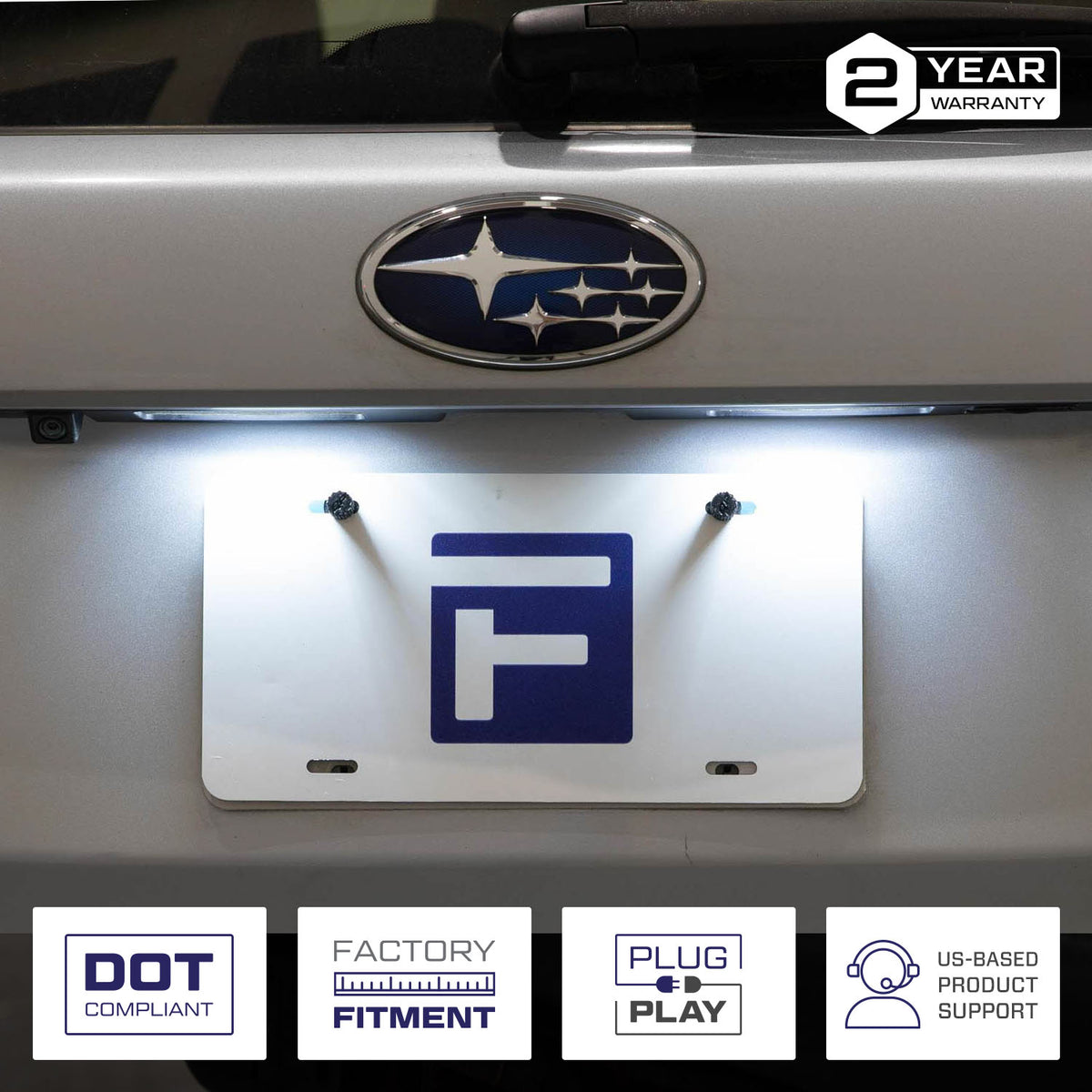 Form Lighting 2010 Subaru LED License Plate Lights (Pair) - FL0053