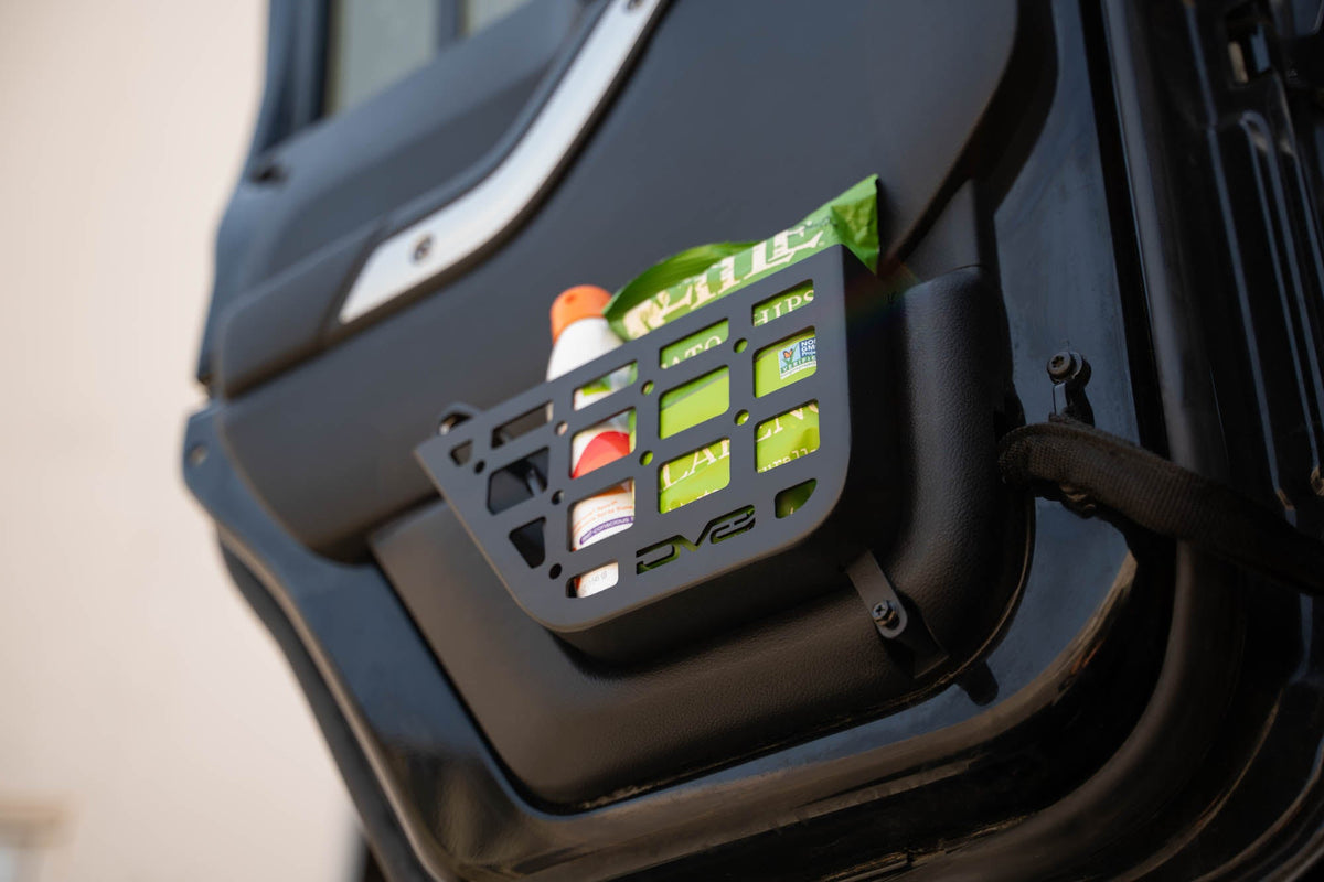 DV8 Offroad - 2011-2018 Jeep Wrangler JK | Slim Rear Door Molle Pockets - MPJK-08