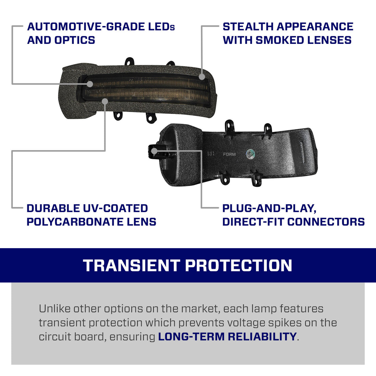 Form Lighting 2012 Toyota Tacoma LED Mirror Lights (Pair) - FL0028