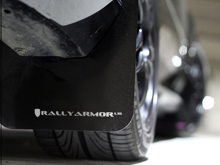 Rally Armor 12-16 Subaru Impreza Black UR Mud Flap w/ White Logo - MF22-UR-BLK/WH