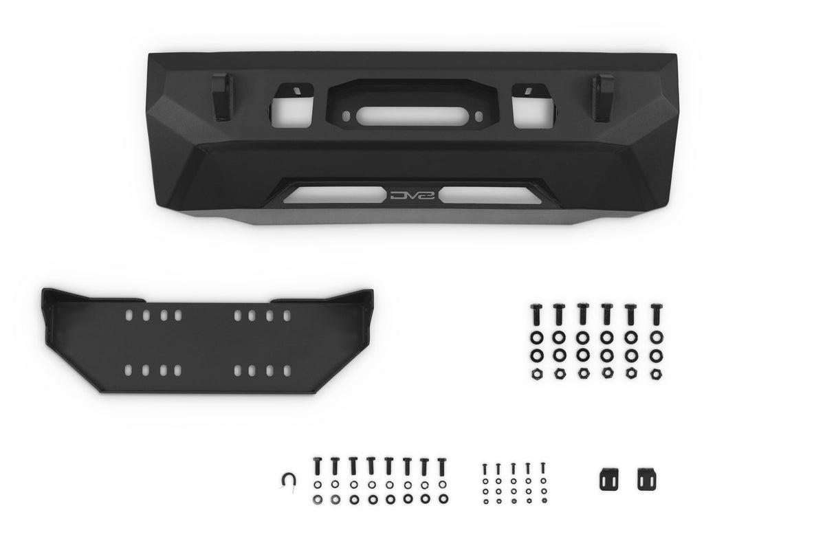 DV8 Offroad - 2014-2024 Toyota 4Runner | Centric Series Winch Front Bumper - FBTF3-02