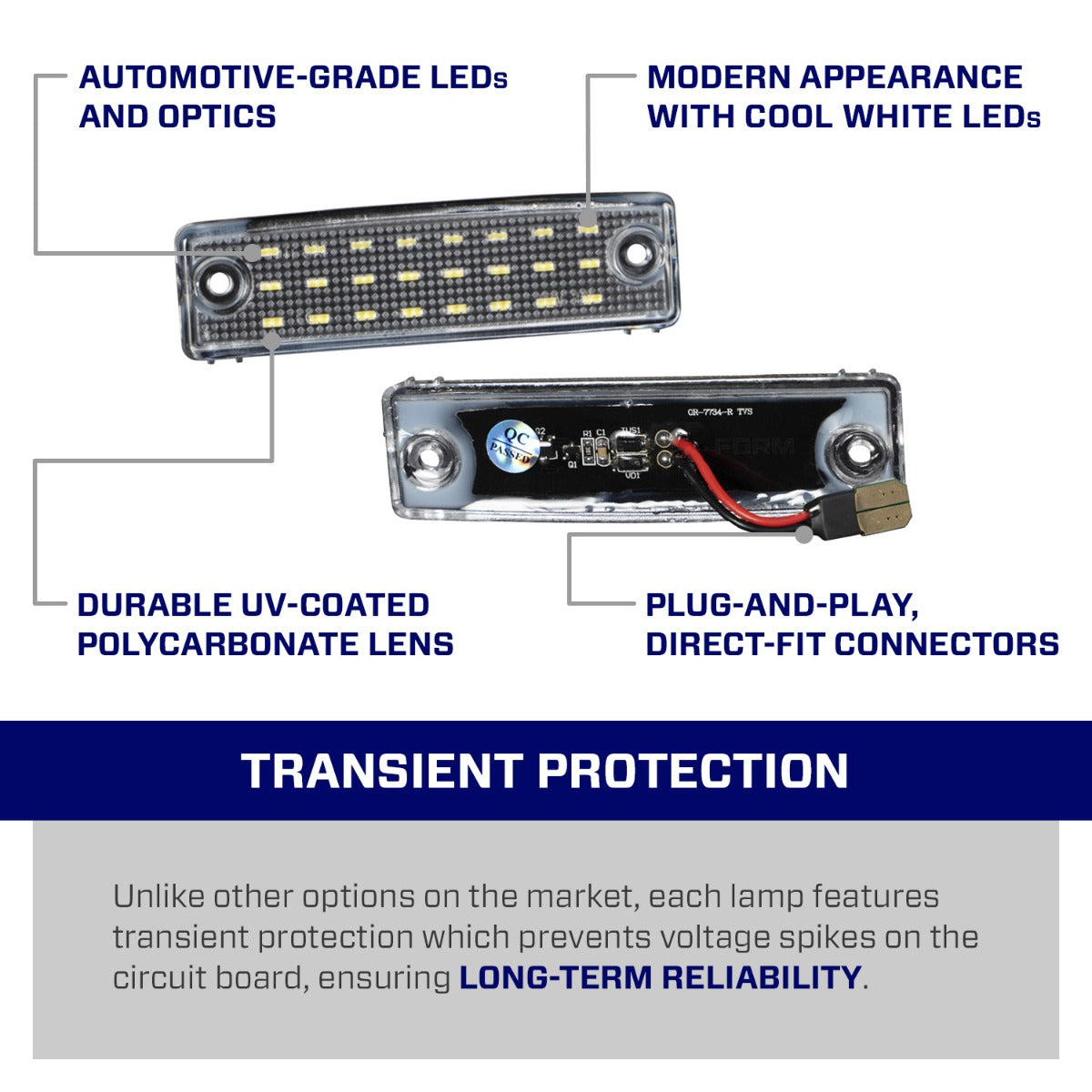 Form Lighting 2014 4Runner LED License Plate Lights (Pair) - FL0067