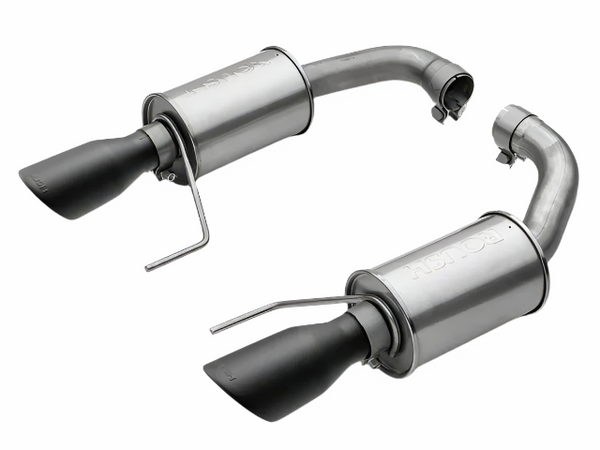 Roush - 2015-2017 Roush Mustang GT Black-Tip Axle-Back Exhaust - 421834-BLK