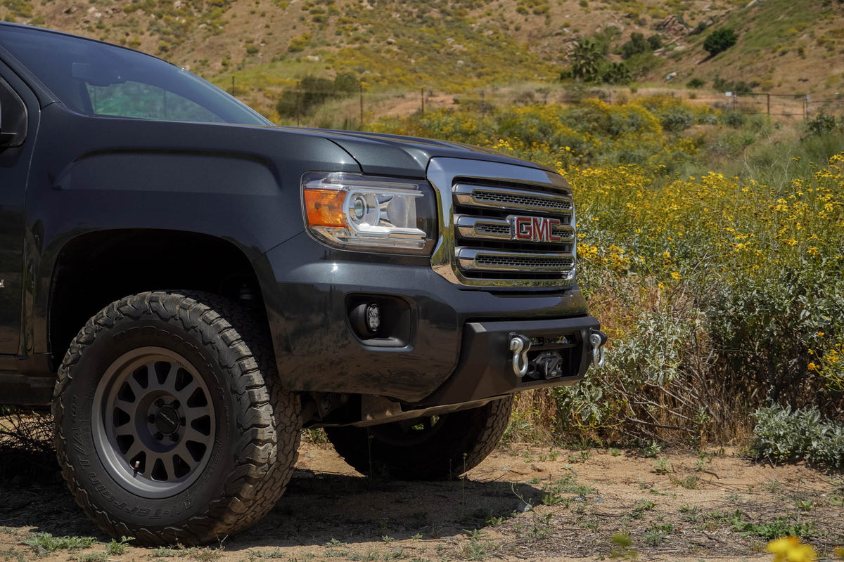 DV8 Offroad - 2015-2020 GMC Canyon | Centric Winch Front Bumper - FBGC1-01
