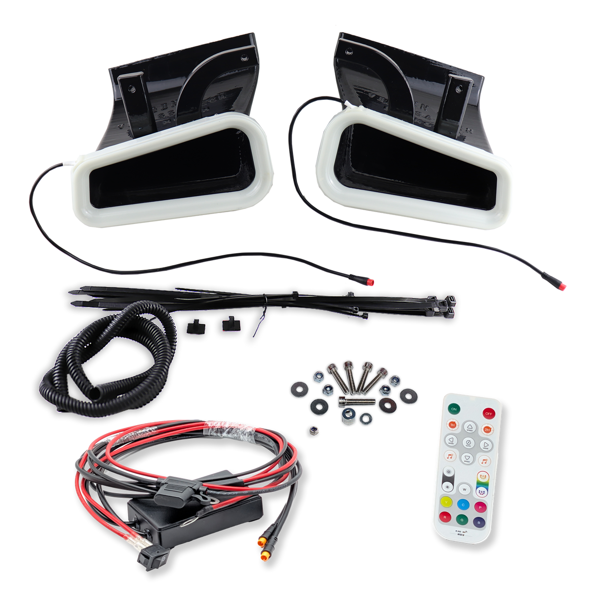 2016-2022 Infiniti Q60 Dual BIG MOUTH LIT KIT Ram Air Intake Snorkels