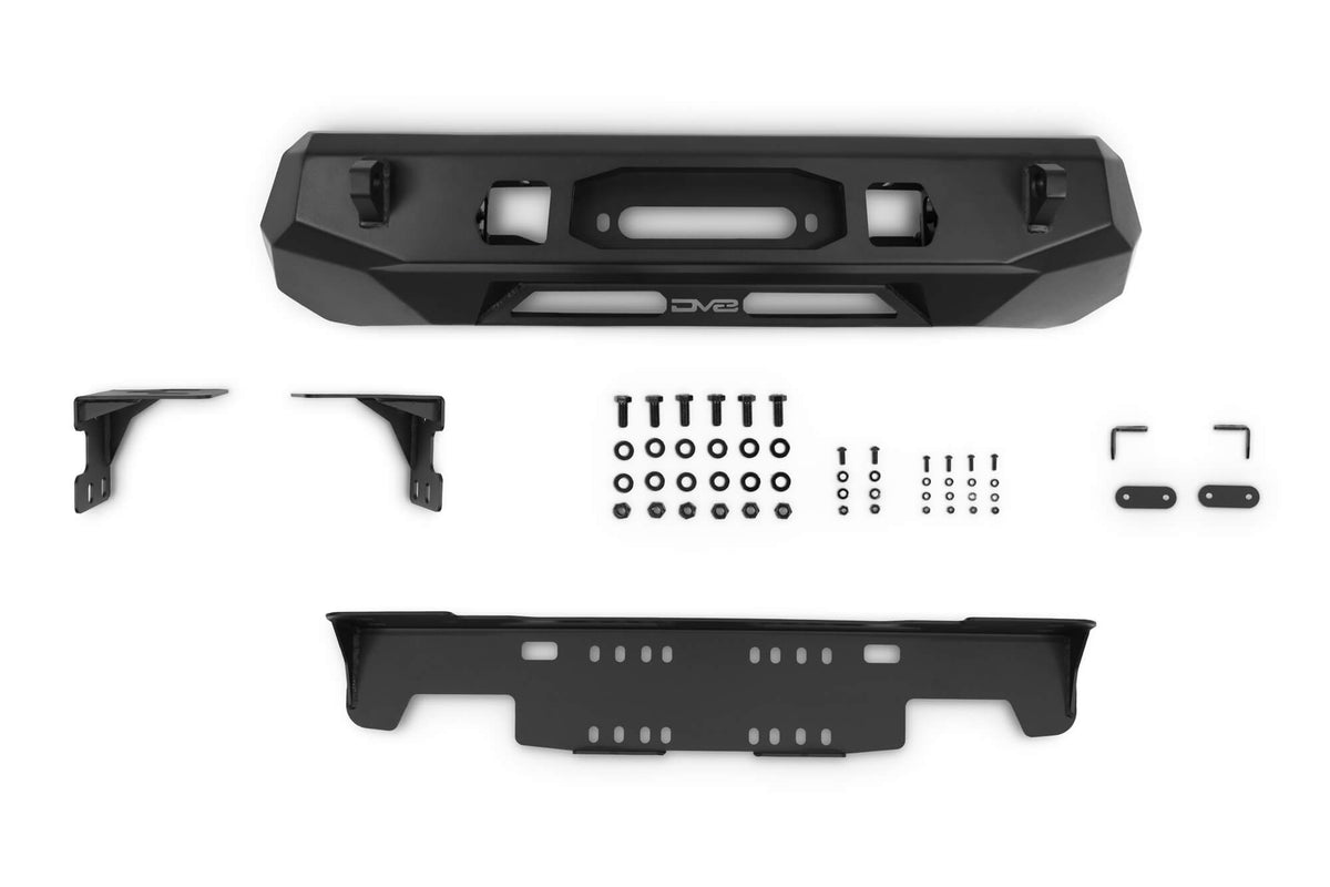 DV8 Offroad - 2016-2023 Toyota Tacoma | Centric Winch Front Bumper - FBTT1-06