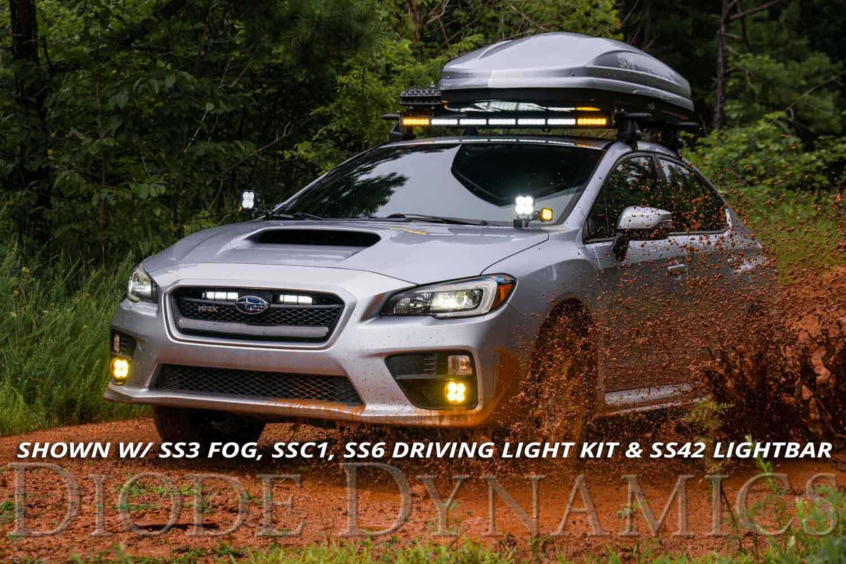 Diode Dynamics 15-21 Subaru WRX/STi Pro Stage Series 2in LED Ditch Light Kit - Yellow Combo - DD6619