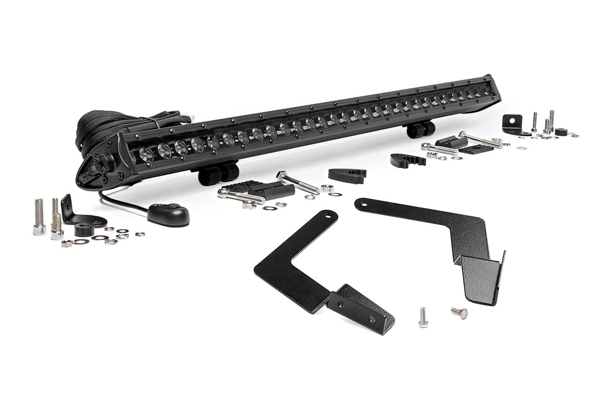 LED Light Kit | Lower Grille Mount | 30&quot; Black Single Row | Toyota Tacoma (16-23)