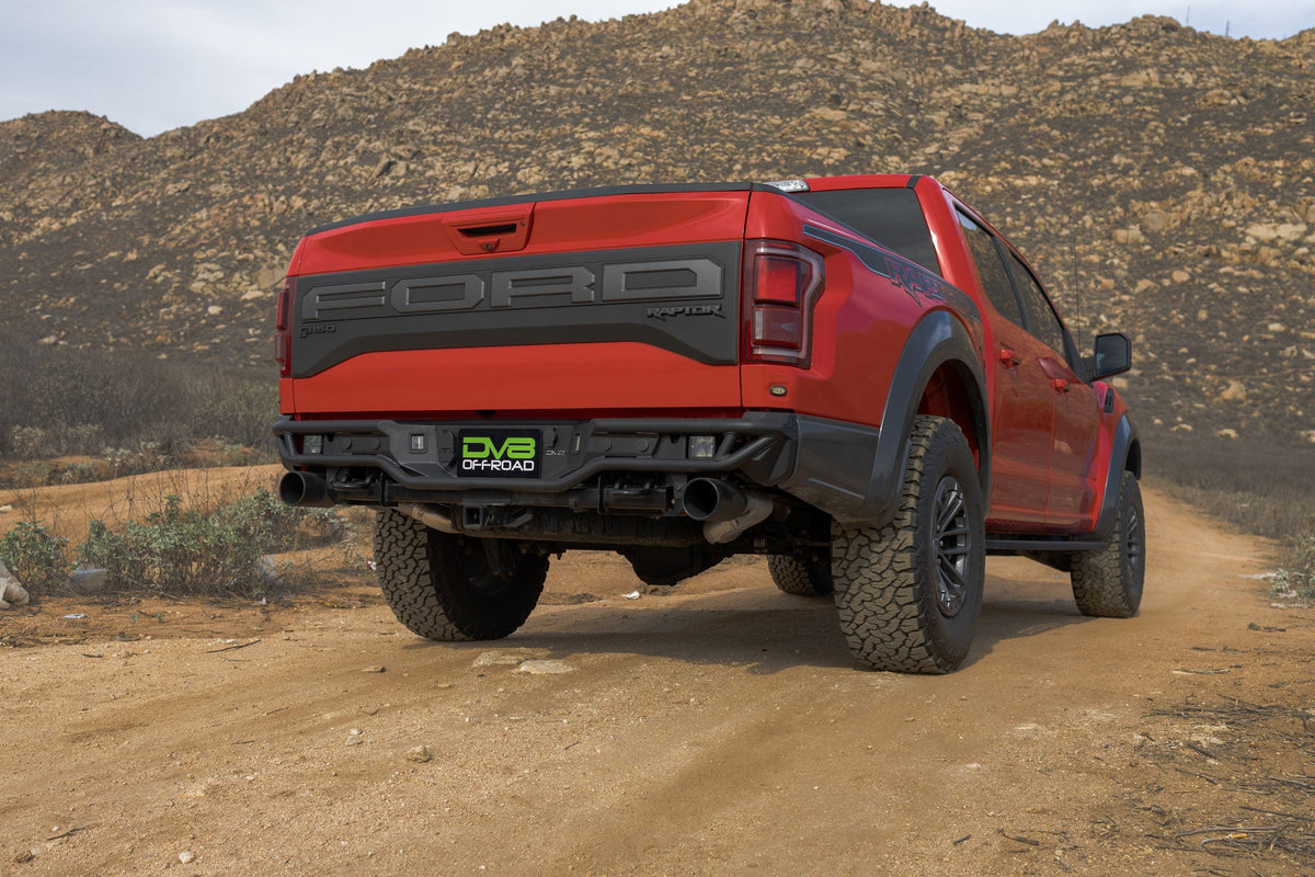 DV8 Offroad - 2017-2020 Ford F-150 Raptor Tube Rear Bumper - RBFR1-01