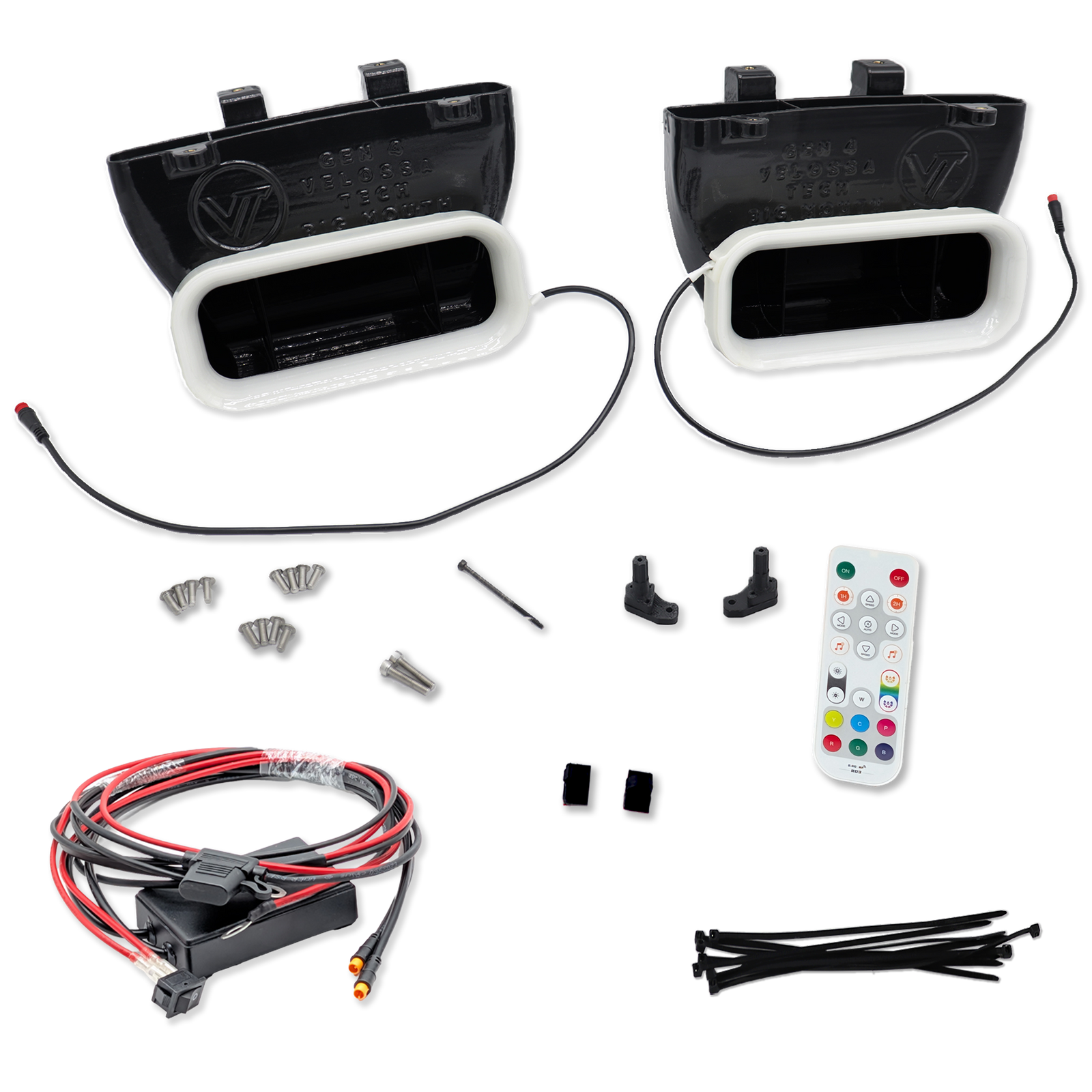 2015-2017 Ford F-150 and 2017-2020 Ford F-150 Raptor Dual BIG MOUTH LIT KIT Ram Air Intake Snorkels