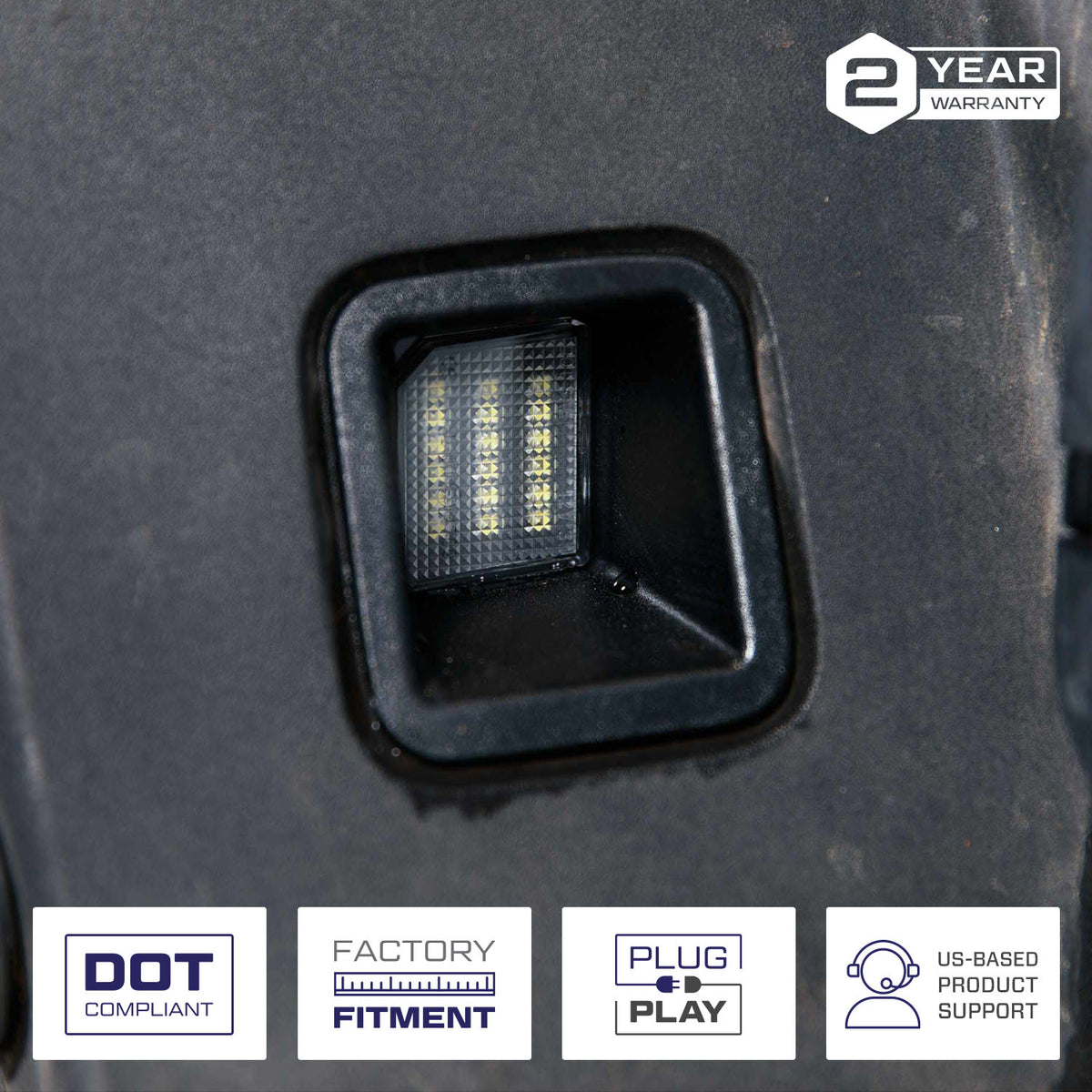 Form Lighting 2017 F-250 LED License Plate Lights (Pair) - FL0047
