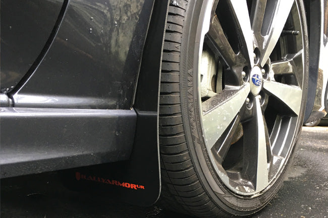 Rally Armor 17-22 Subaru Impreza Red UR Mud Flap w/ White Logo - MF45-UR-RD/WH