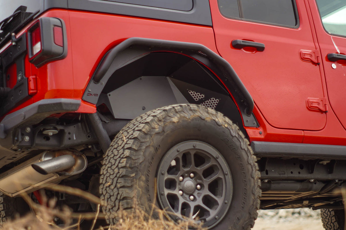 DV8 Offroad - 2018-2026 Jeep Wrangler JL | Rear Inner Fenders - INFEND-06RB