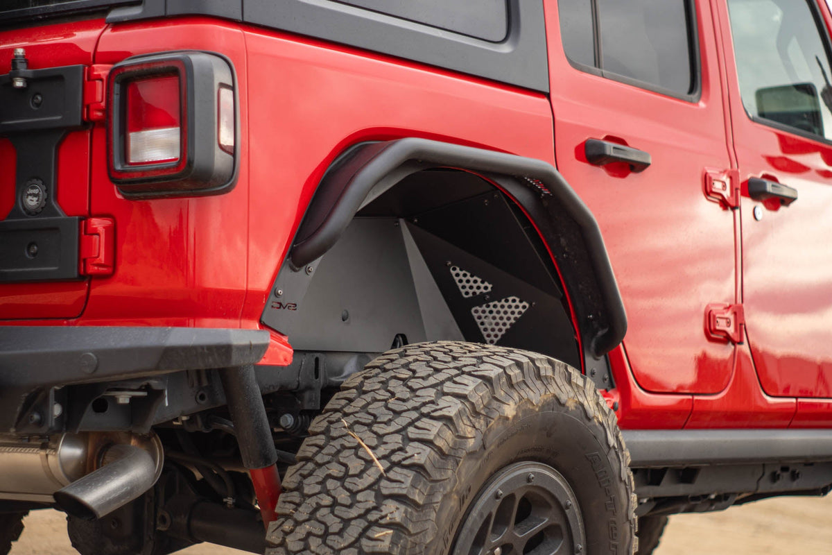 DV8 Offroad - 2018-2026 Jeep Wrangler JL | Rear Inner Fenders - INFEND-06RB