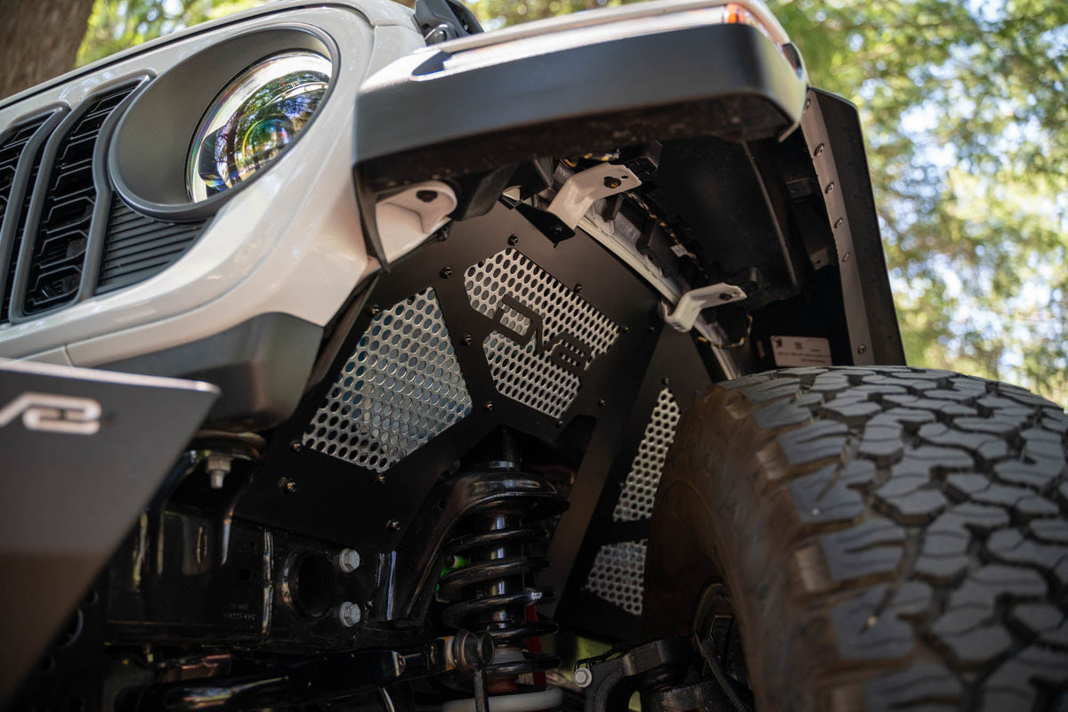 DV8 Offroad - 2018-2025 Jeep Wrangler JL & 2020-2025 Gladiator JT | Front Inner Fenders - INFEND-06FB