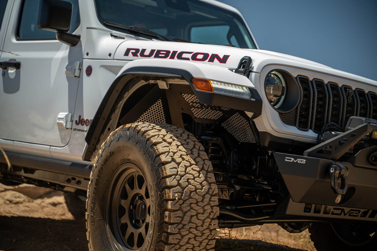 DV8 Offroad - 2018-2025 Jeep Wrangler JL & 2020-2025 Gladiator JT | Front Inner Fenders - INFEND-06FB