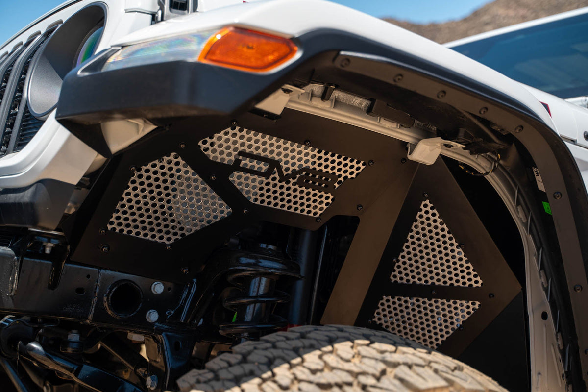 DV8 Offroad - 2018-2025 Jeep Wrangler JL & 2020-2025 Gladiator JT | Front Inner Fenders - INFEND-06FB