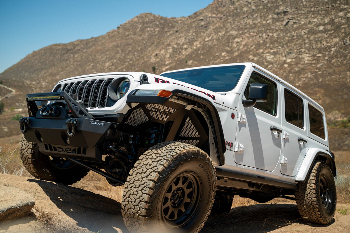 DV8 Offroad - 2018-2025 Jeep Wrangler JL & 2020-2025 Gladiator JT | Front Inner Fenders - INFEND-06FB
