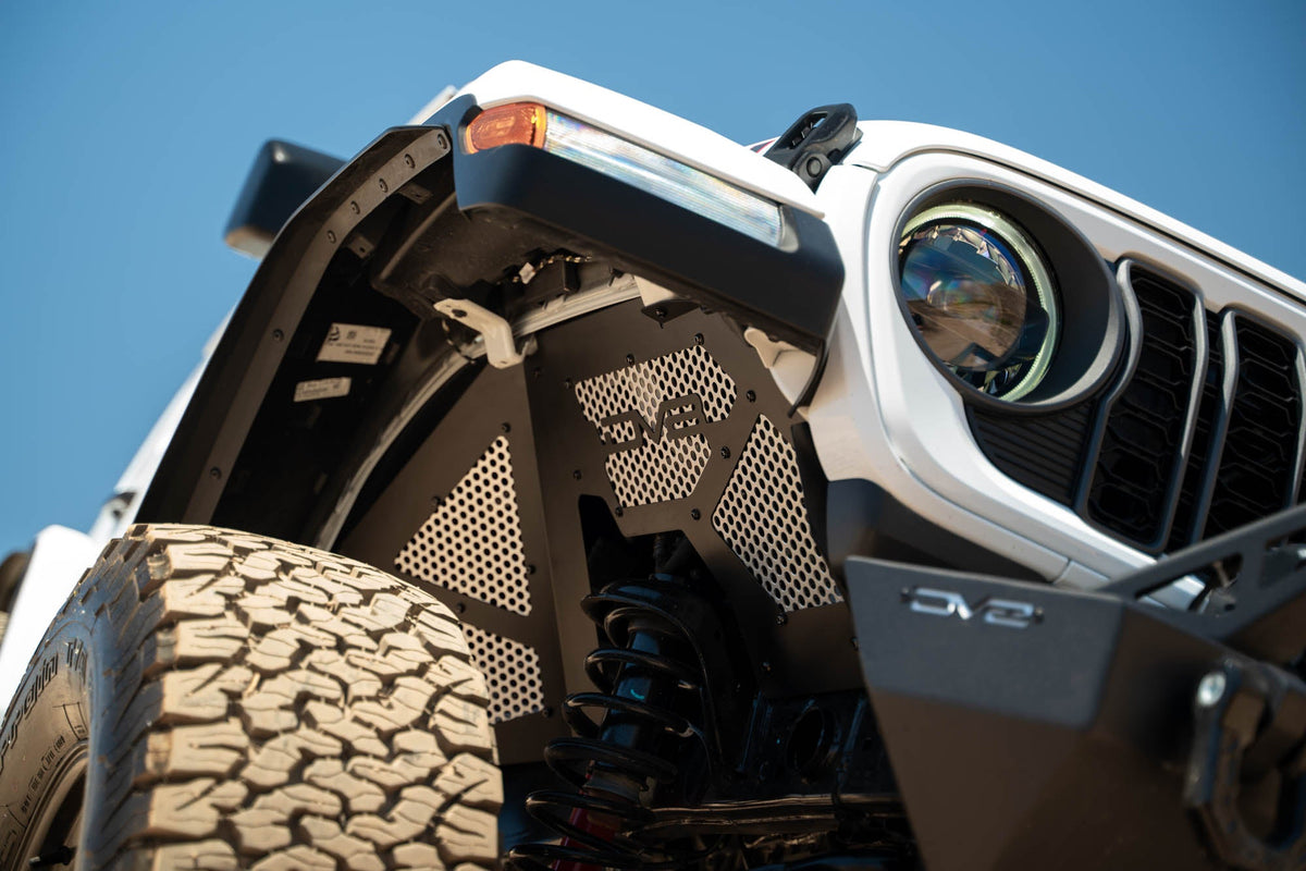 DV8 Offroad - 2018-2025 Jeep Wrangler JL & 2020-2025 Gladiator JT | Front Inner Fenders - INFEND-06FB