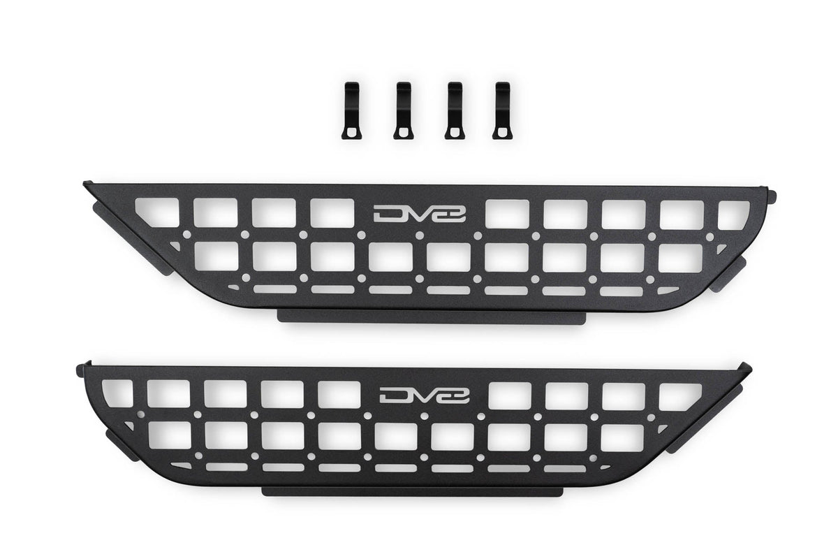 DV8 Offroad - 2018-2026 Jeep Wrangler JL & 2020-2026 Gladiator JT | Slim Front Door Molle Pockets - MPJL-07