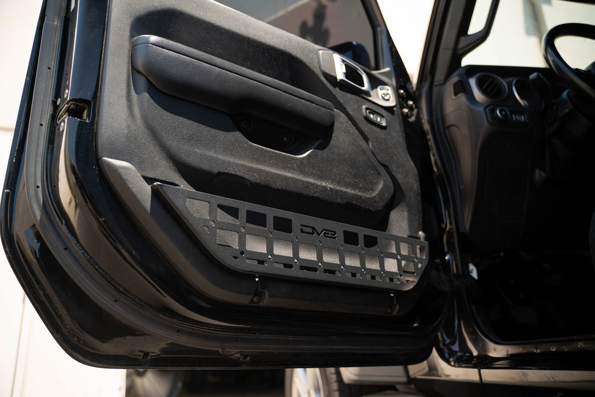 DV8 Offroad - 2018-2026 Jeep Wrangler JL & 2020-2026 Gladiator JT | Slim Front Door Molle Pockets - MPJL-07