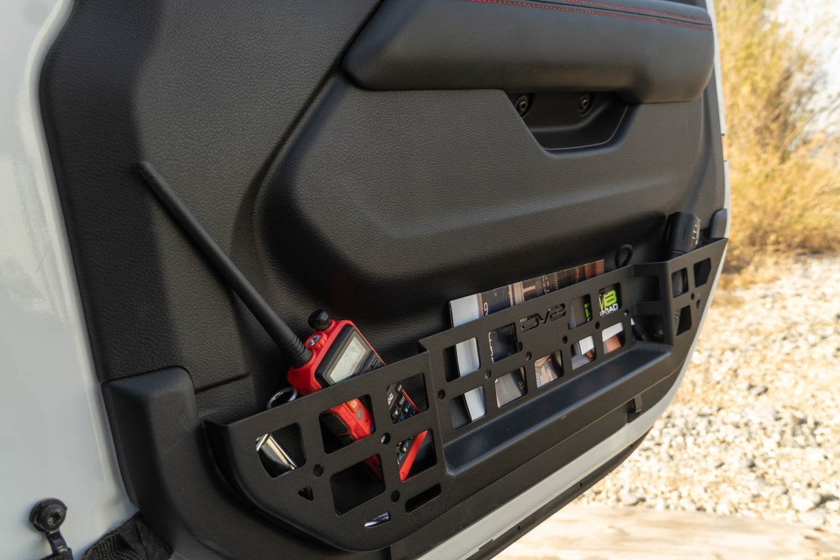 DV8 Offroad - 2018-2026 Jeep Wrangler JL & Gladiator JT Electric Seat Front Door Molle Pockets - MPJL-10