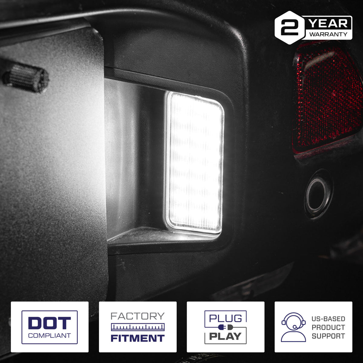 Form Lighting Jeep Wrangler JL LED License Plate Light (single) - FL0056