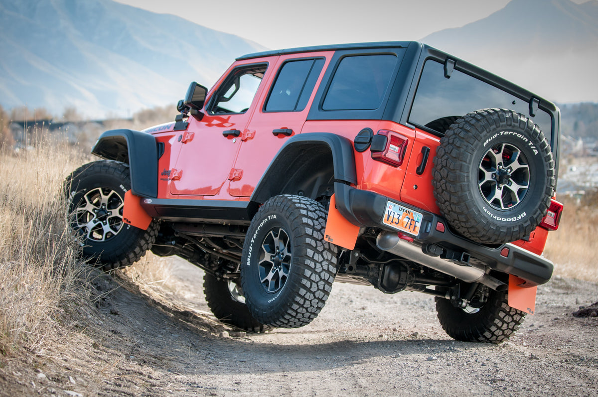 RokBlokz - Jeep Wrangler (JL, JLU) 2018+ Quick Release Mud Flaps - Front &amp; Rear