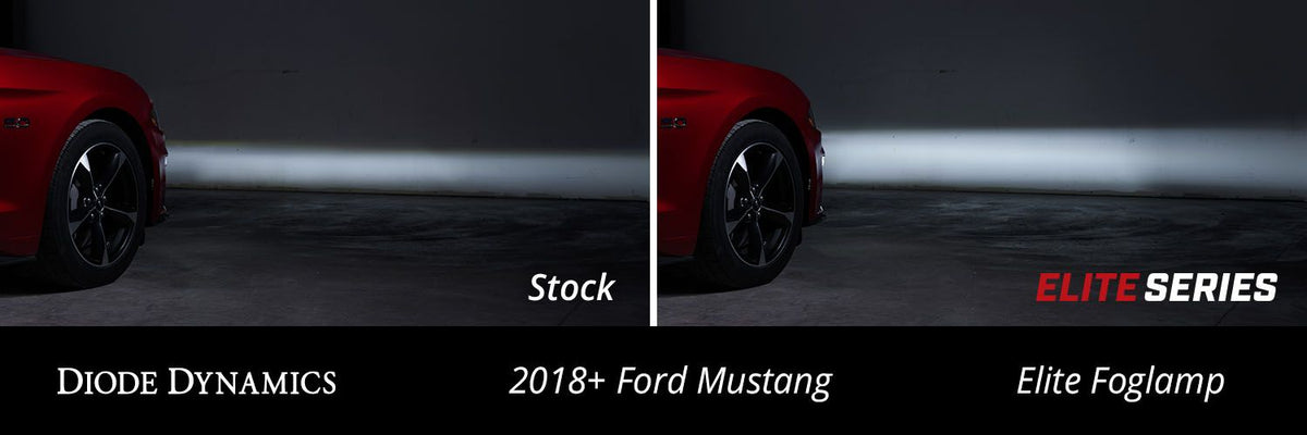 Diode Dynamics Elite Series Combination Fog Lamp for 18-21 Ford Mustang - Cool - White (Pair) - DD5132