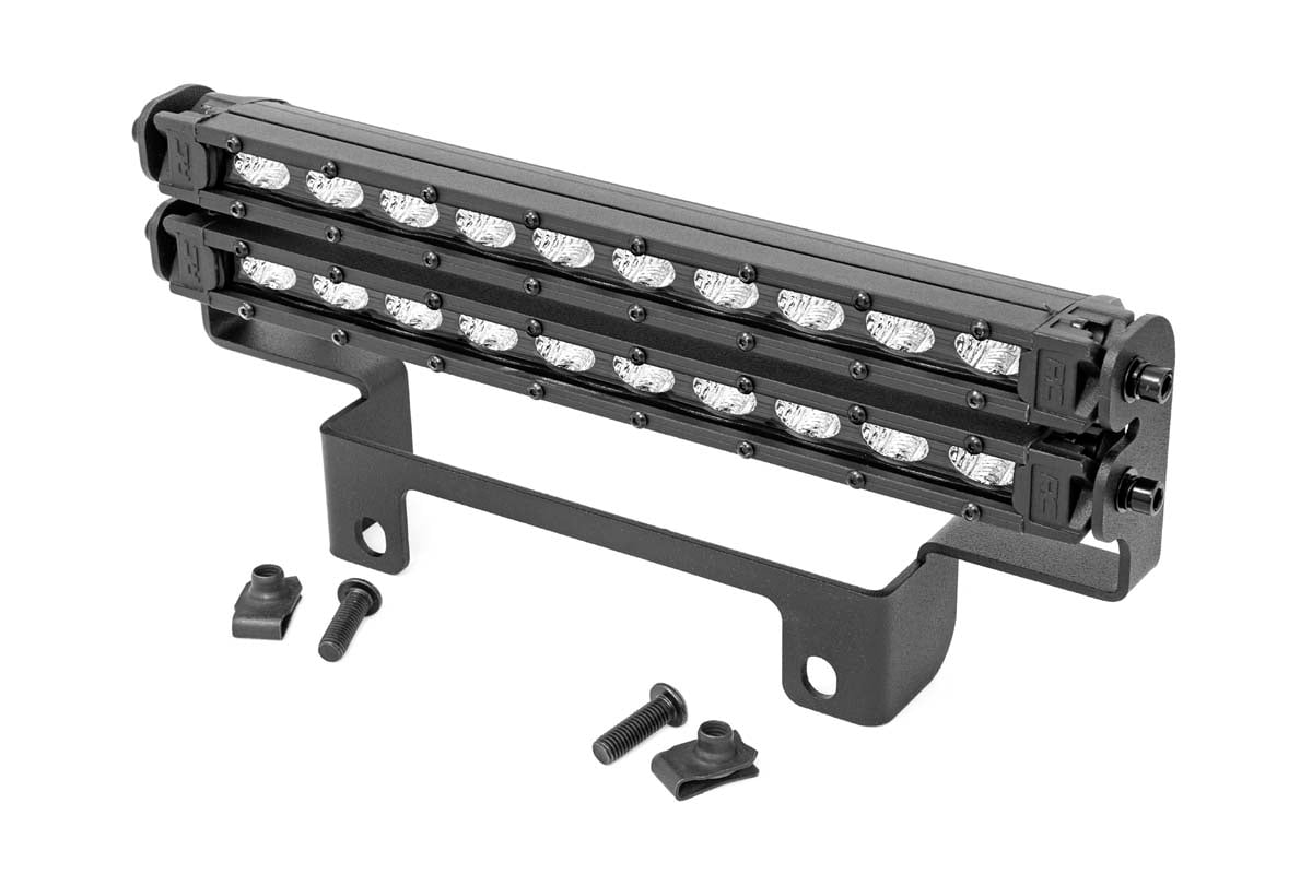LED Light | Bumper Mount | 10&quot; Black Slimline Pair | Honda Pioneer 1000/Pioneer 1000-5