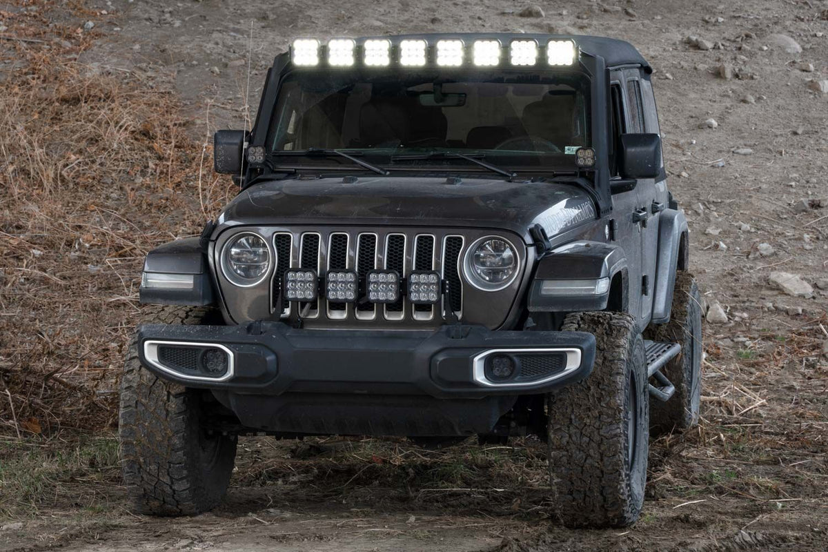 Diode Dynamics Jeep JL SS5 Pro CrossLink Windshield - Yellow Combo Lightbar Kit - DD7263