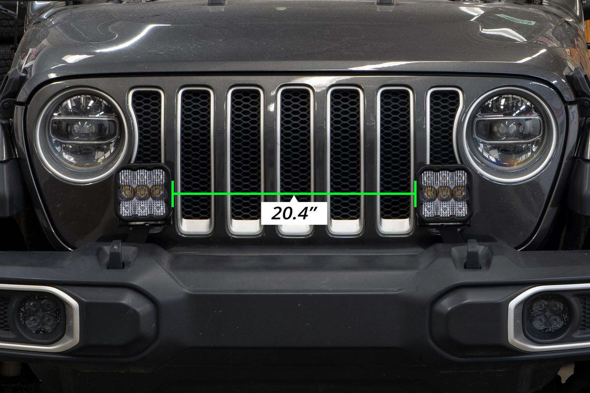 Diode Dynamics Jeep JL SS5 CrossLink Bumper Lightbar Kit Pro Driving - DD7281