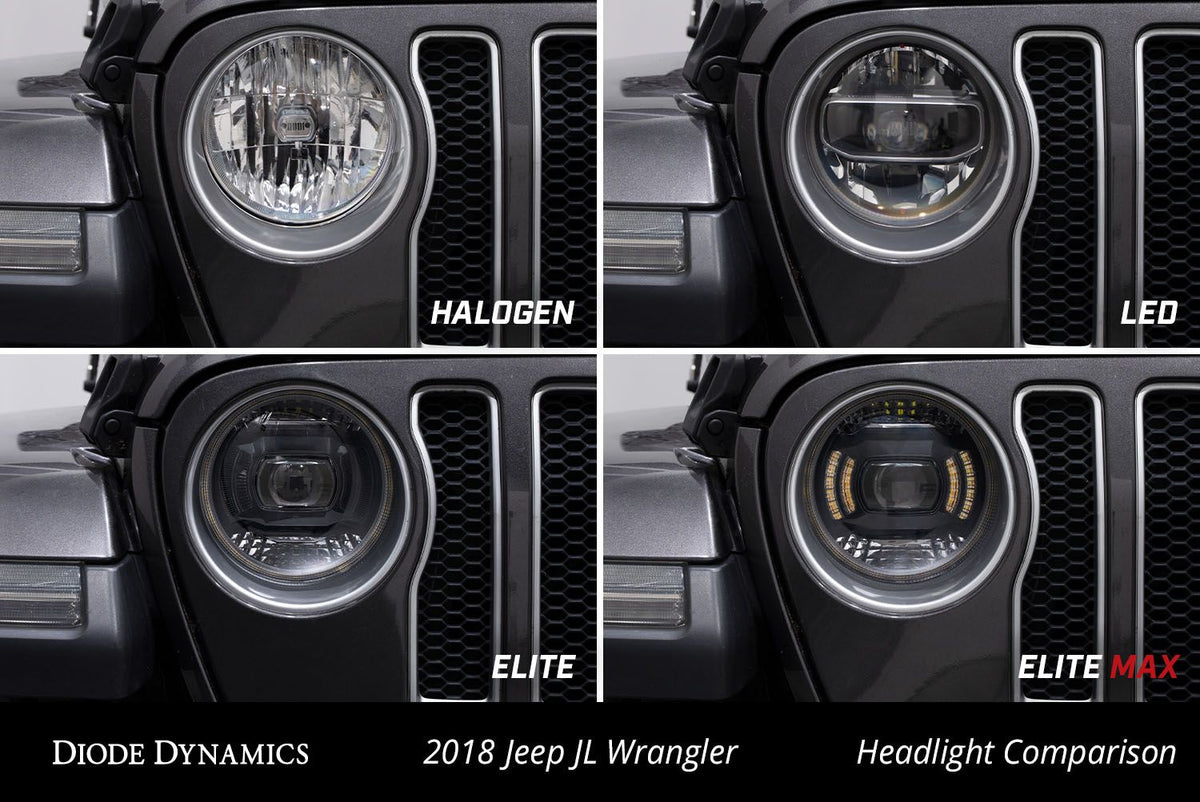 Diode Dynamics 18-23 Jeep JL Wrangler Elite LED Headlamps - DD5166