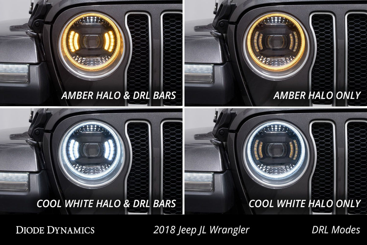Diode Dynamics 18-23 Jeep JL Wrangler Elite LED Headlamps - DD5166
